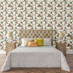 Holiday Village Toile Wallpaper