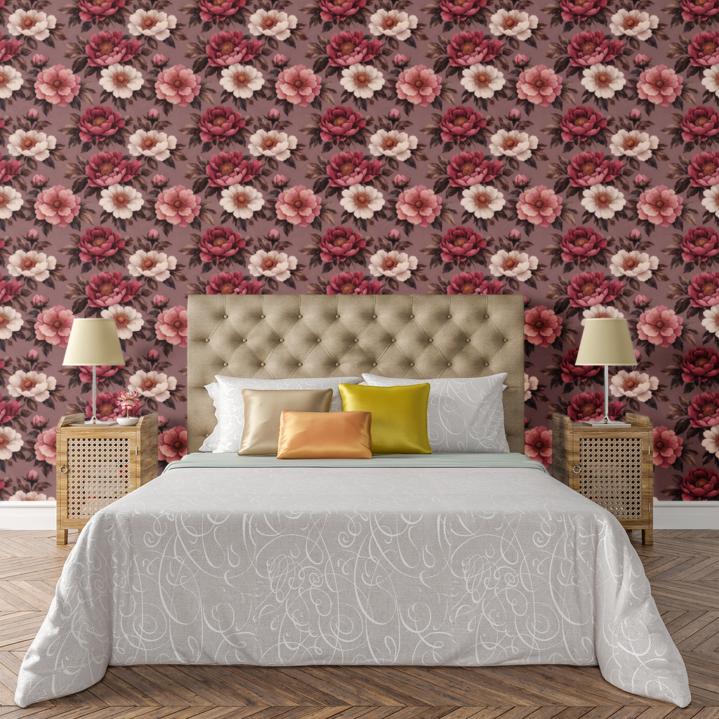 Antique Blossom Harmony Wallpaper