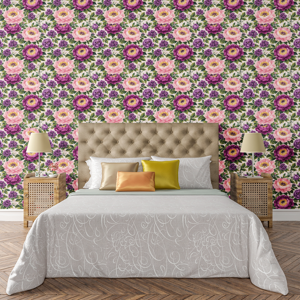 Ethereal Peony Rhapsody Wallpaper