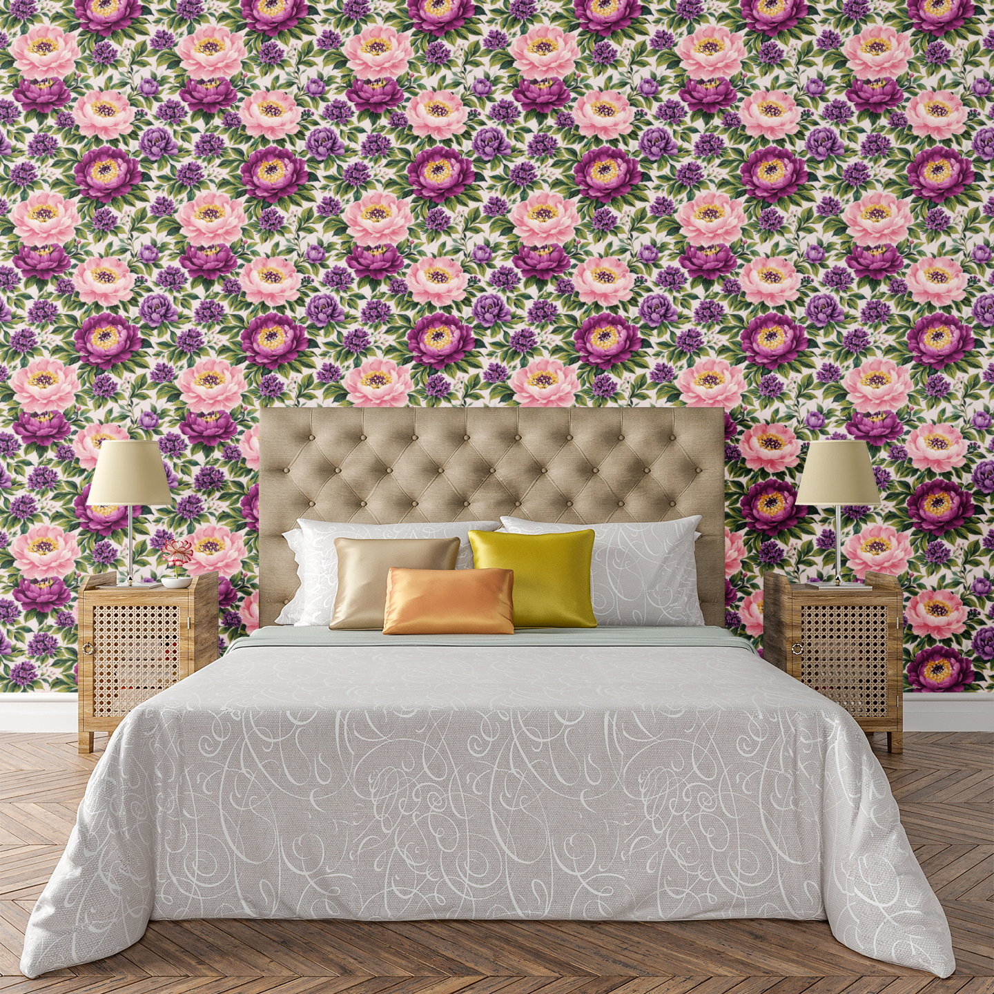 Ethereal Peony Rhapsody Wallpaper