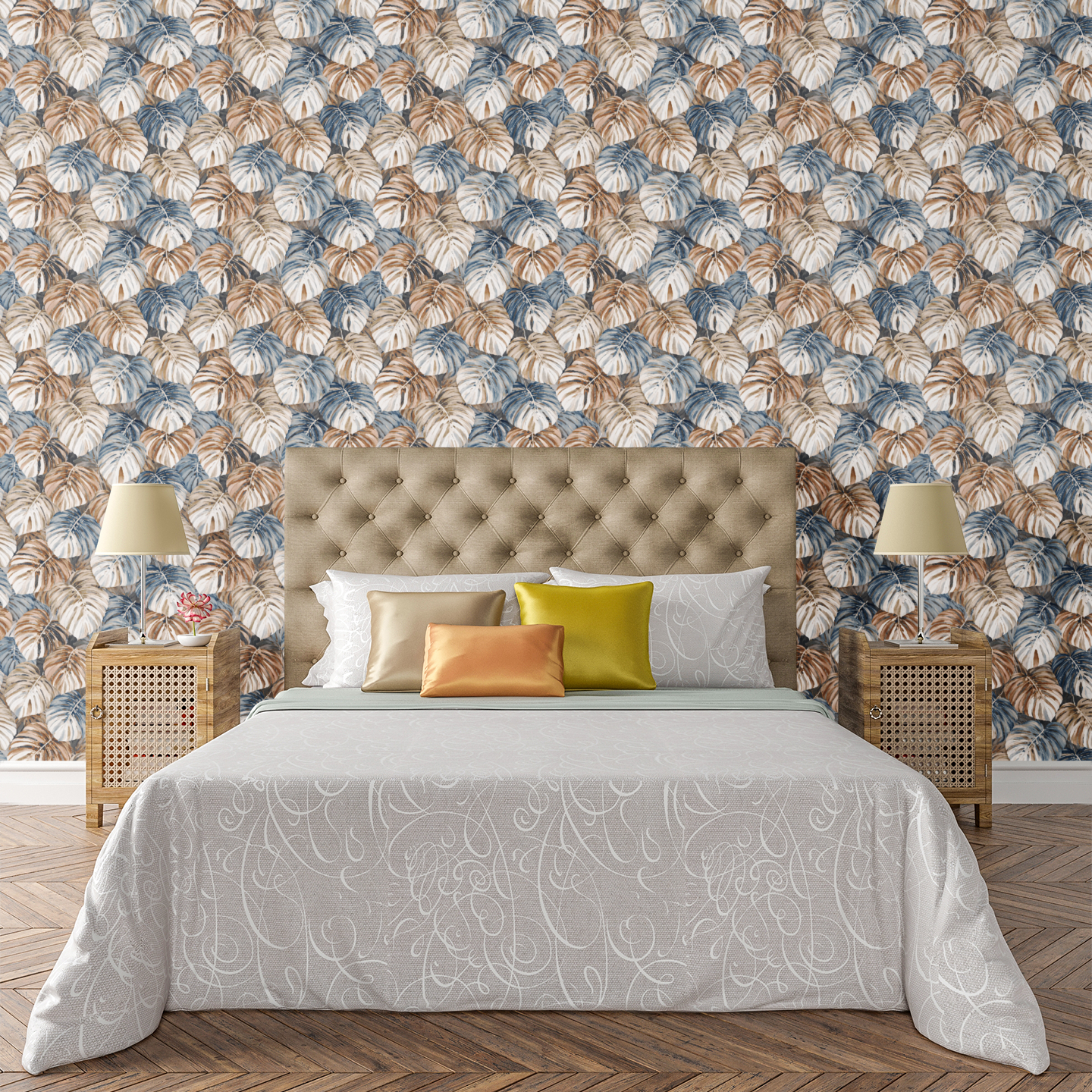 Tropical Harmony Weave Wallpaper