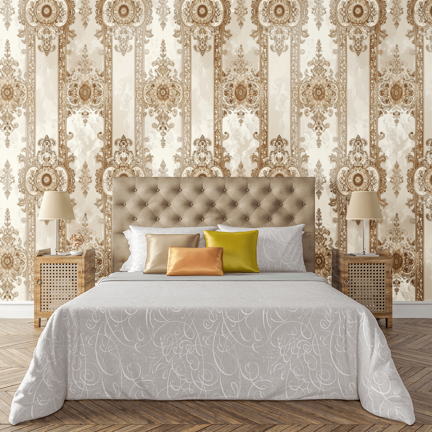 Paisley Lace Symphony Wallpaper Peel and Stick Wallpaper | Accent Haus