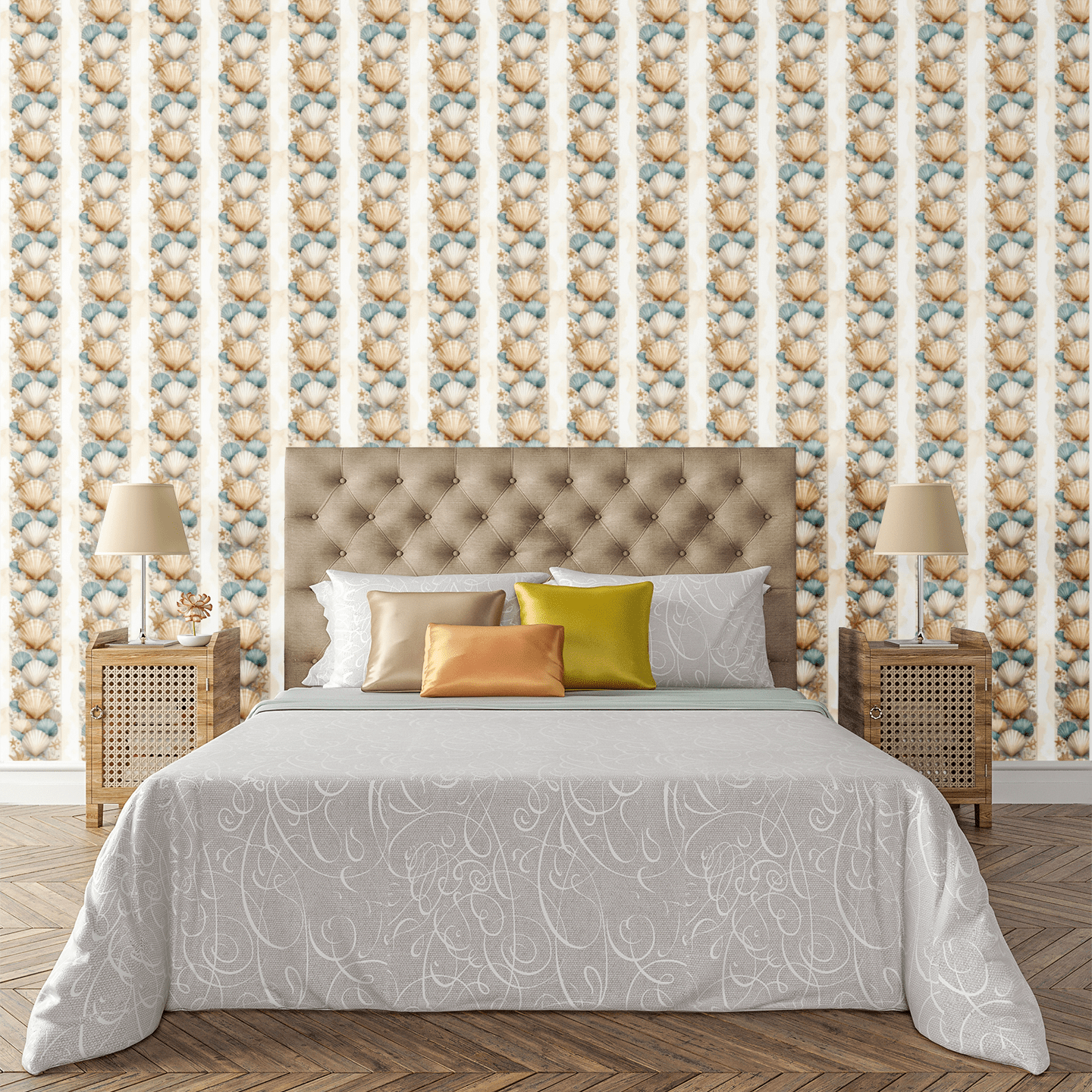 Deep Sea Botanica Wallpaper Peel and Stick Wallpaper | Accent Haus