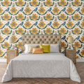 Scandinavian Folk Pattern Wallpaper