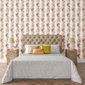 Luxury Coastal Botanical Wallpaper