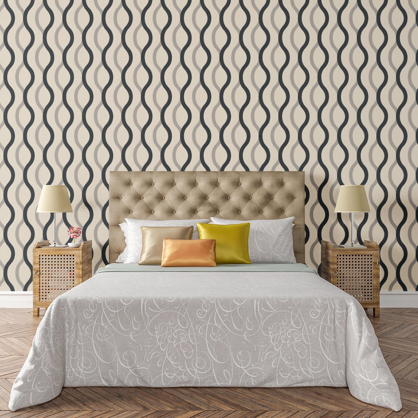 Serpentine Mirror Flow Wallpaper
