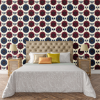 Gilded Jewel-Tone Botanical Wallpaper