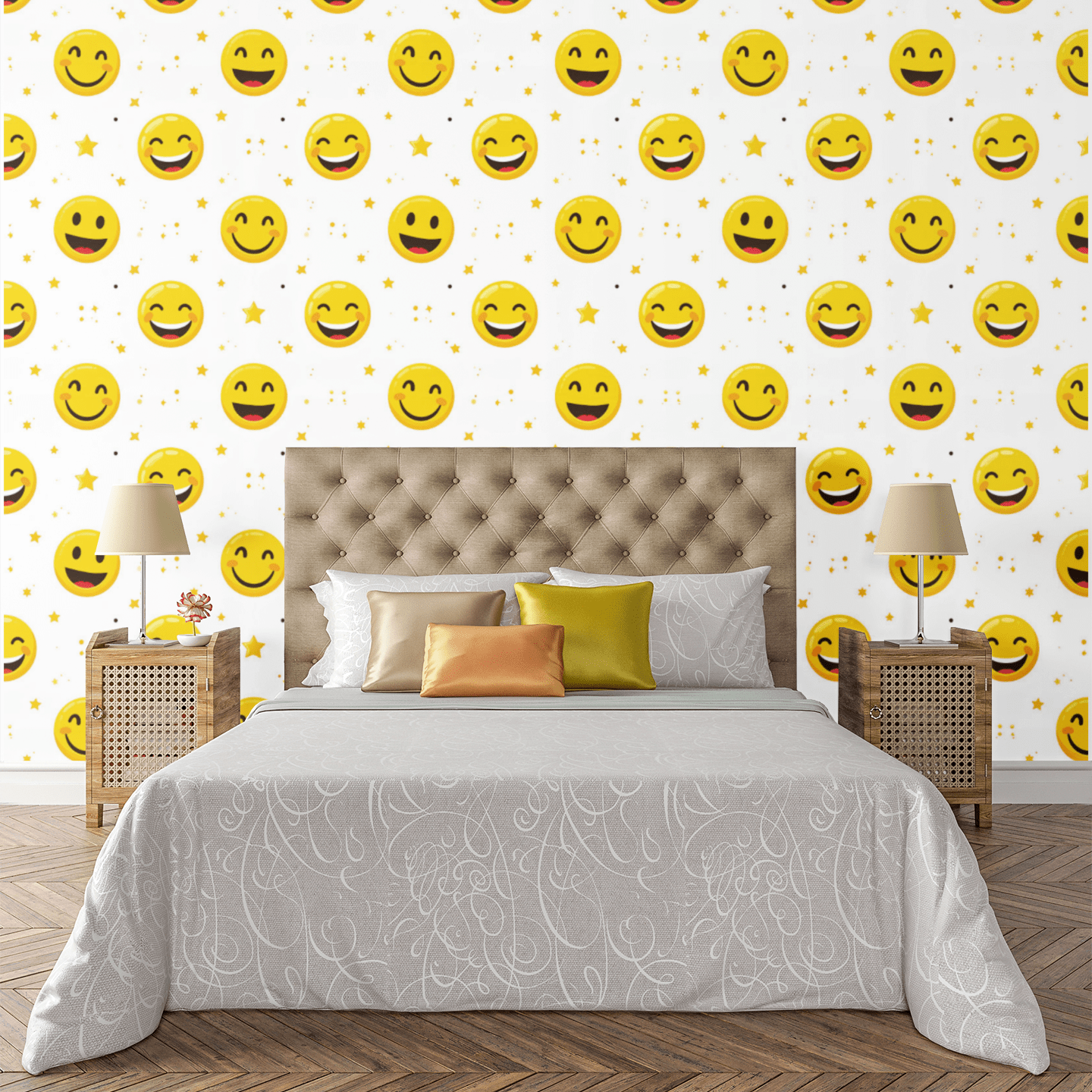 Happy Vibes Parade Wallpaper Peel and Stick Wallpaper | Accent Haus
