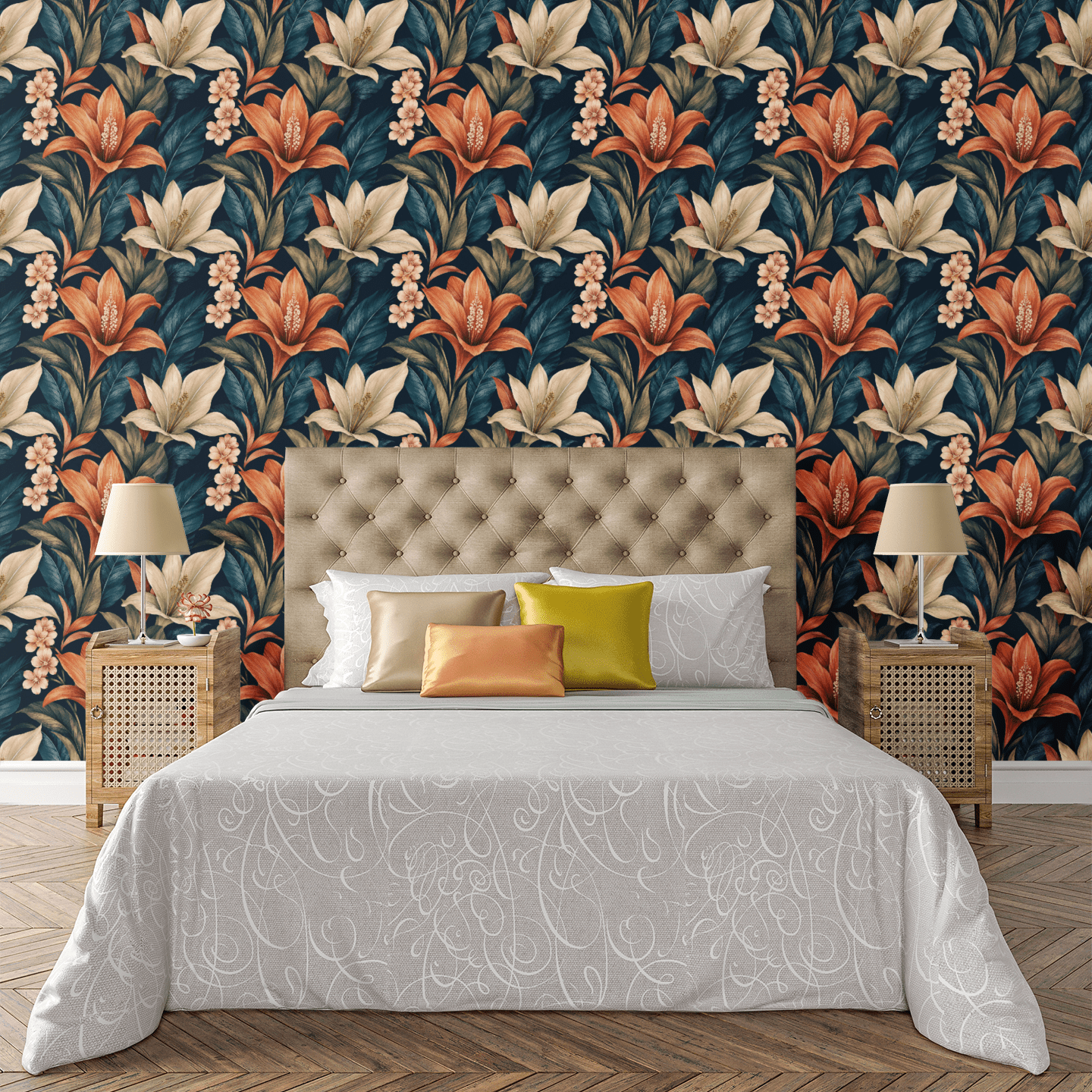 Botanical Shadow Wallpaper Peel and Stick Wallpaper | Accent Haus