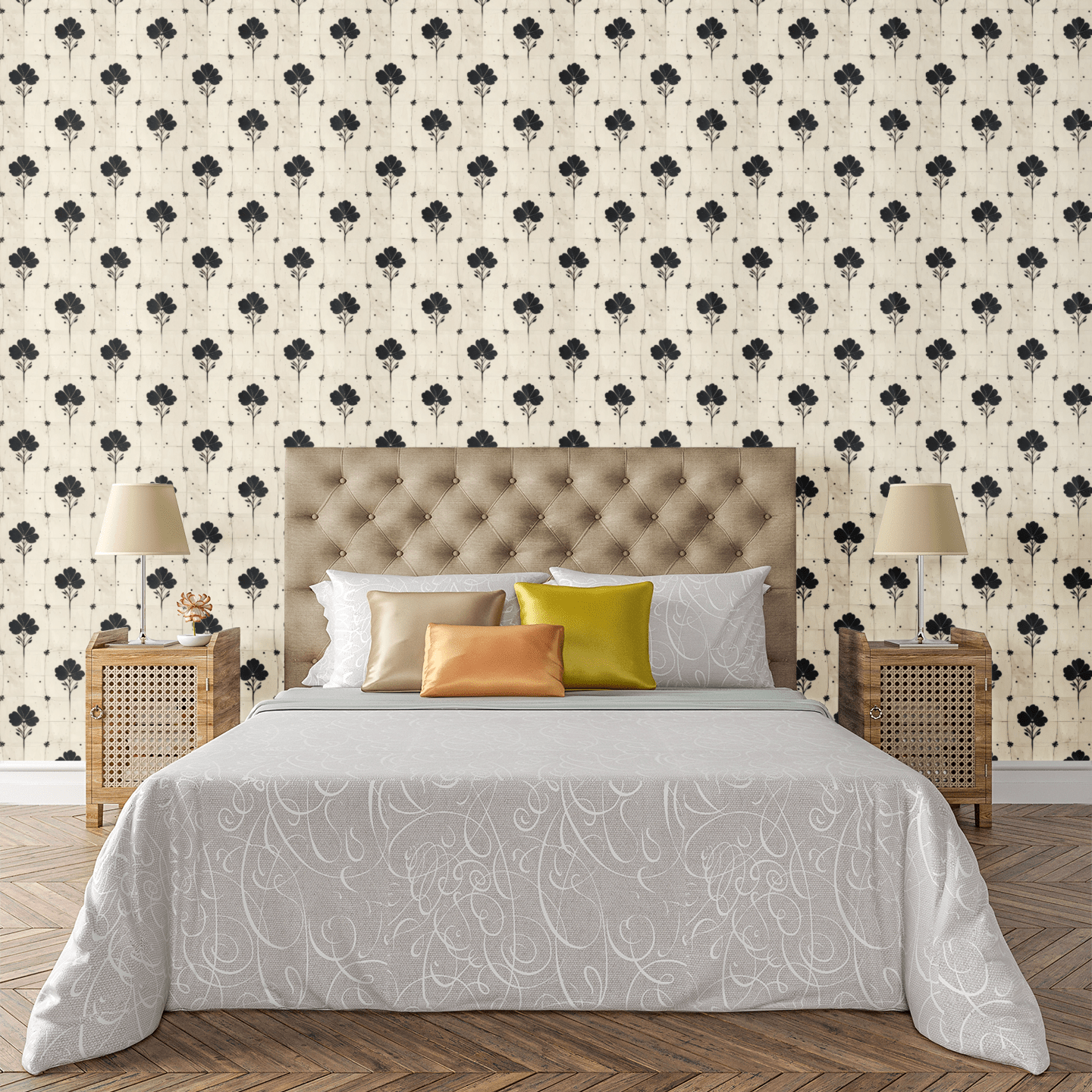 Inkwell Flora Wallpaper Peel and Stick Wallpaper | Accent Haus