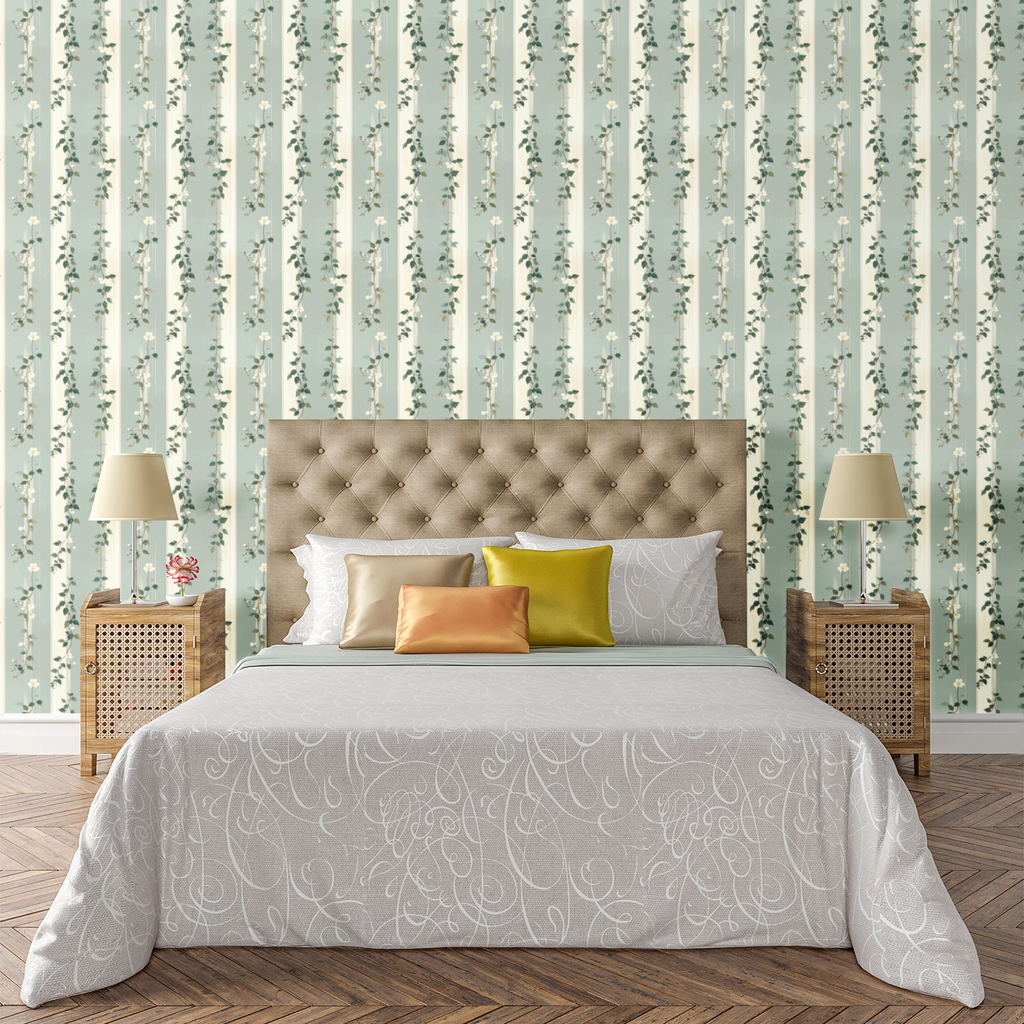 Cascading Botanical Vines Wallpaper