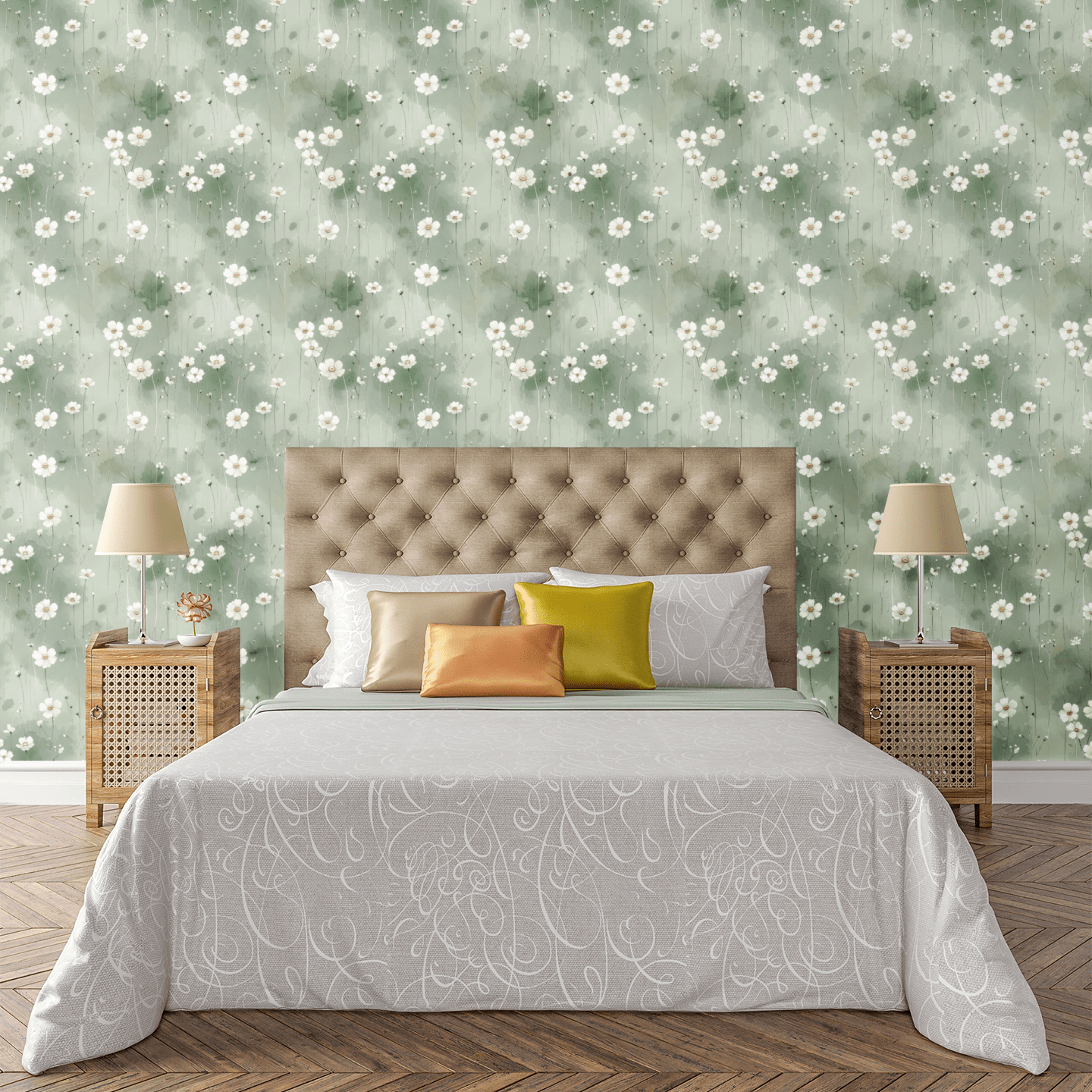 Luxe Botanical Whisper Wallpaper Peel and Stick Wallpaper | Accent Haus