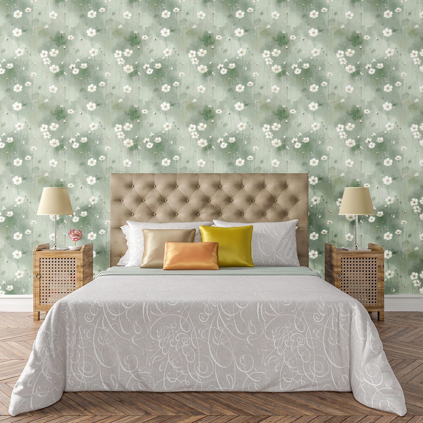 Luxe Botanical Whisper Wallpaper