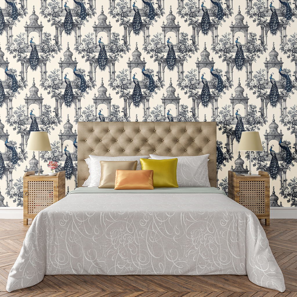 The Peacock Pavilion Wallpaper