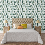 Holiday Pine Forest Wallpaper