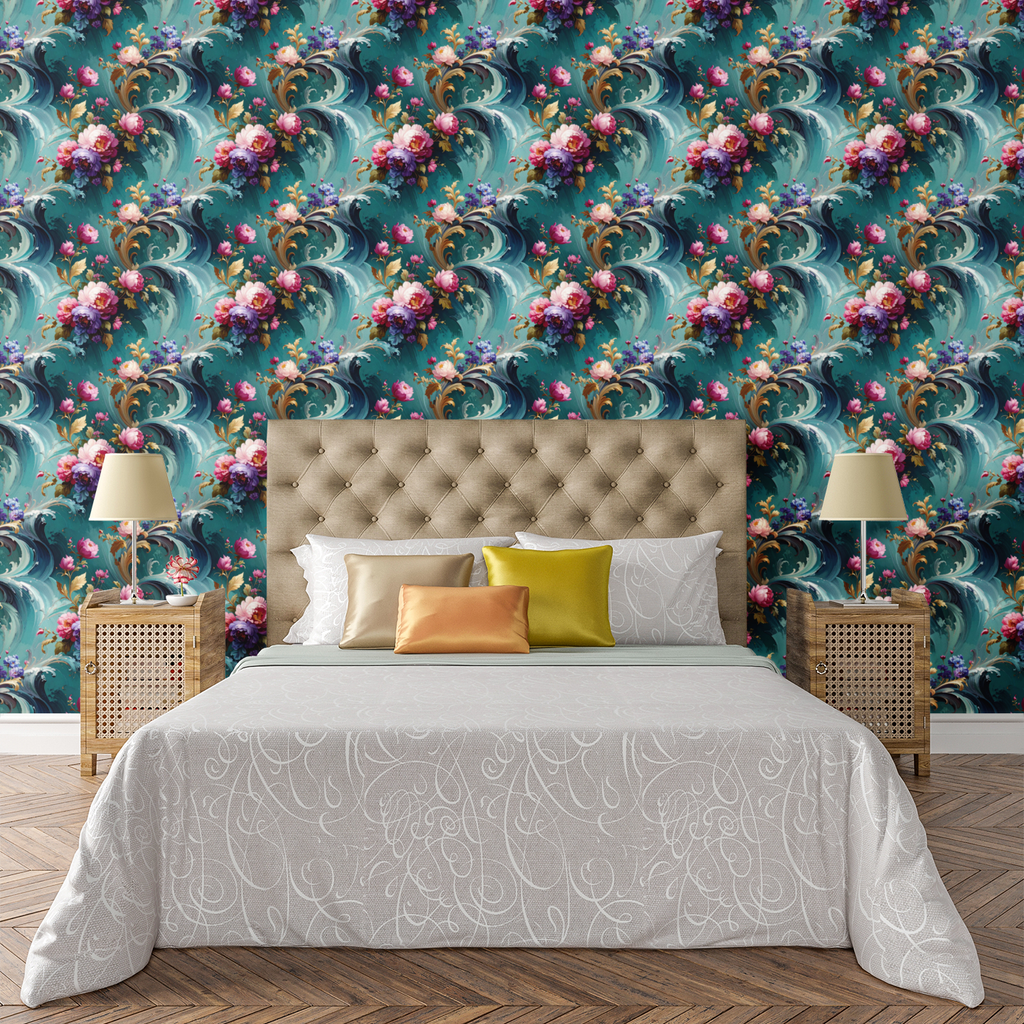Painterly Bloom Movement Wallpaper