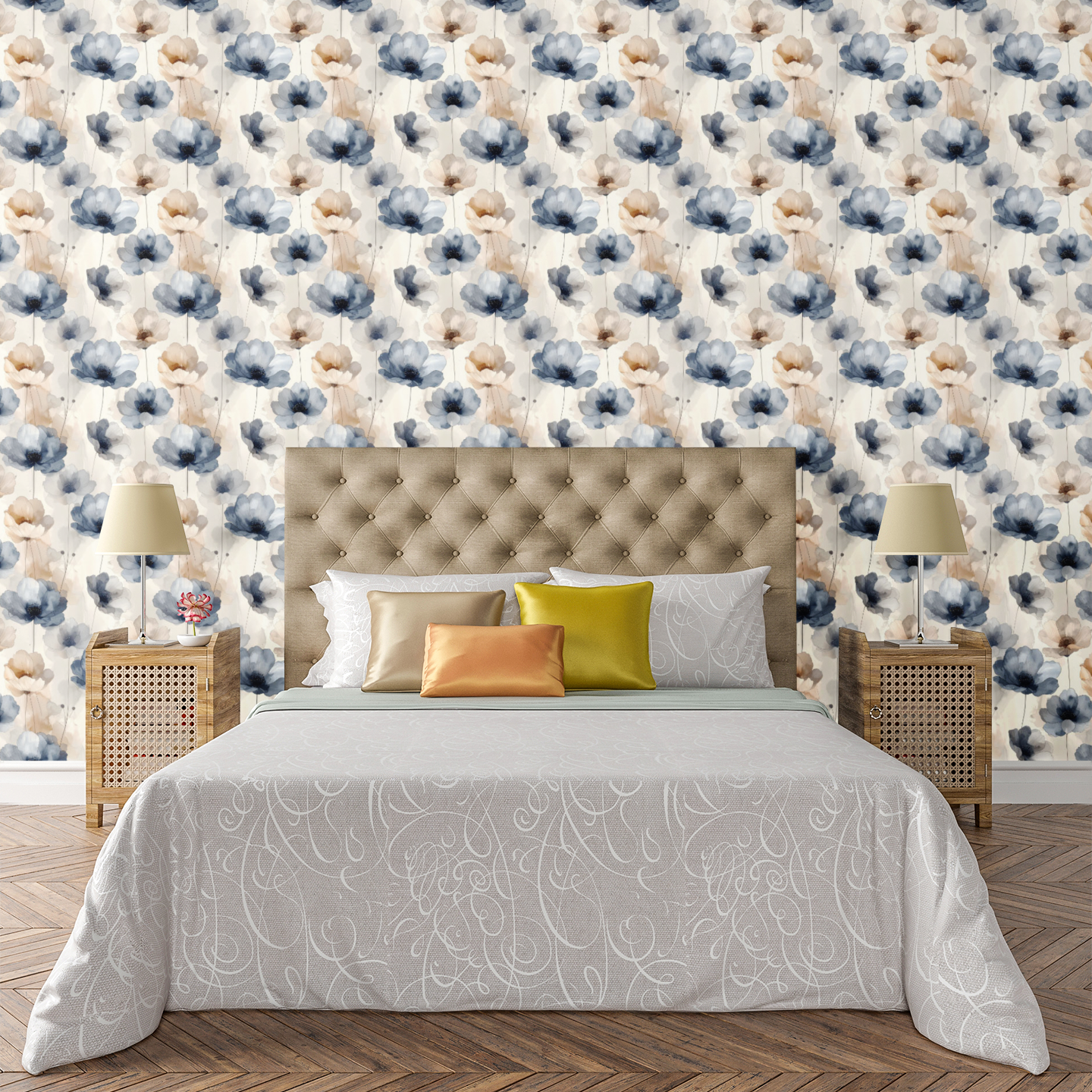 Abstract Ink Bloom Wallpaper