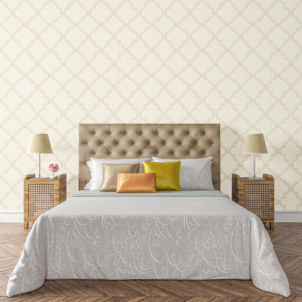 Gallery Geo Ivory Wallpaper