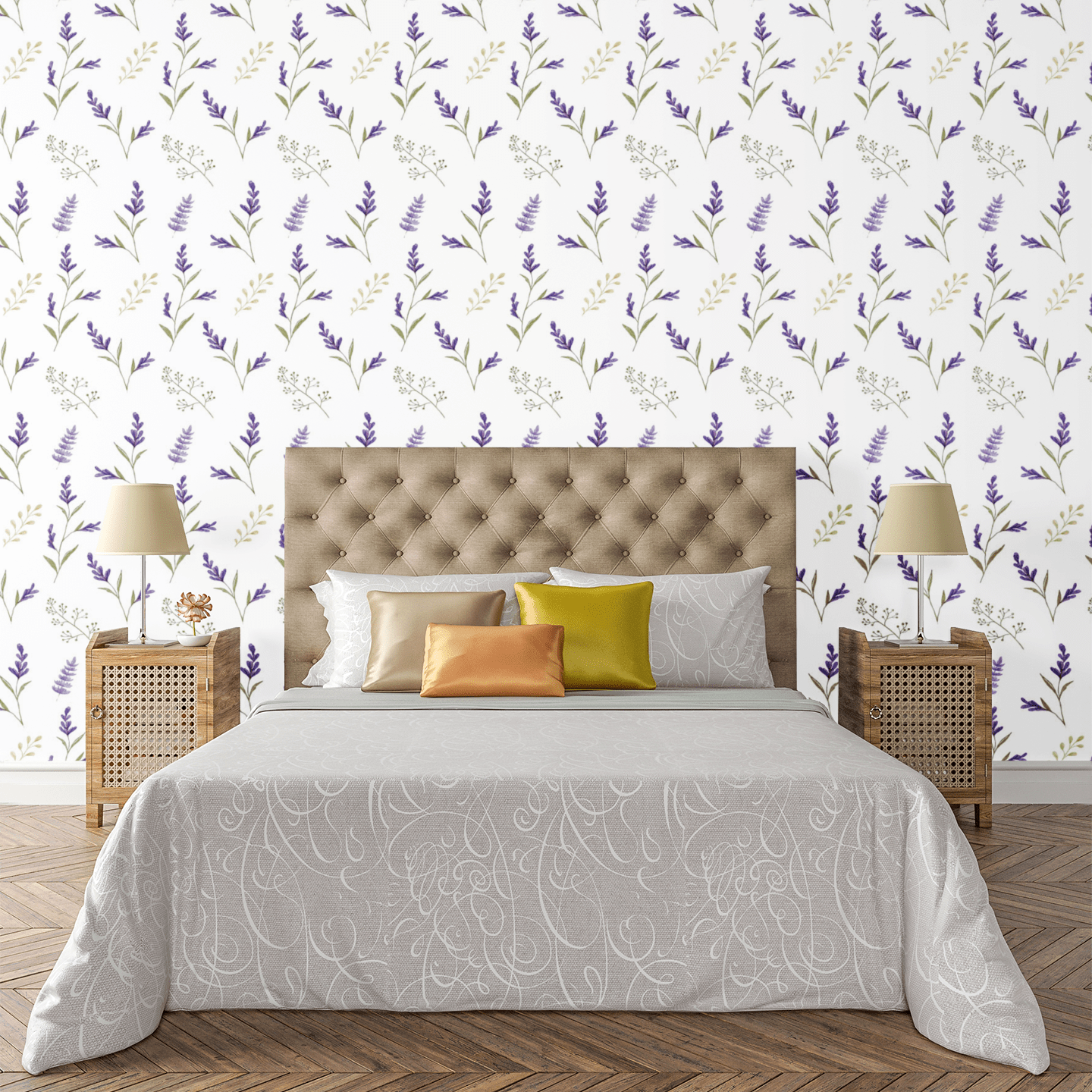 Lavender Love Wallpaper Peel and Stick Wallpaper | Accent Haus