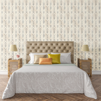 Lacework Botanical Grid Wallpaper