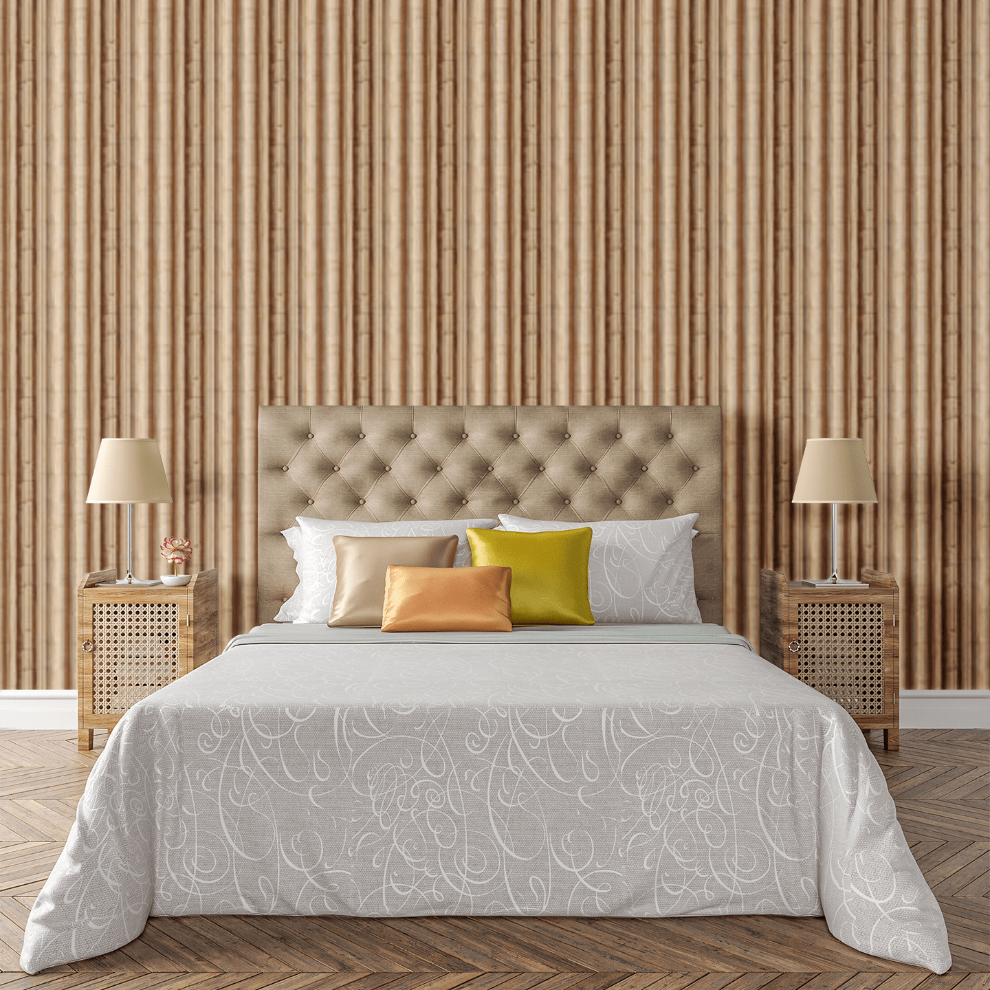 Fluted Corinthia Wallpaper Peel and Stick Wallpaper | Accent Haus