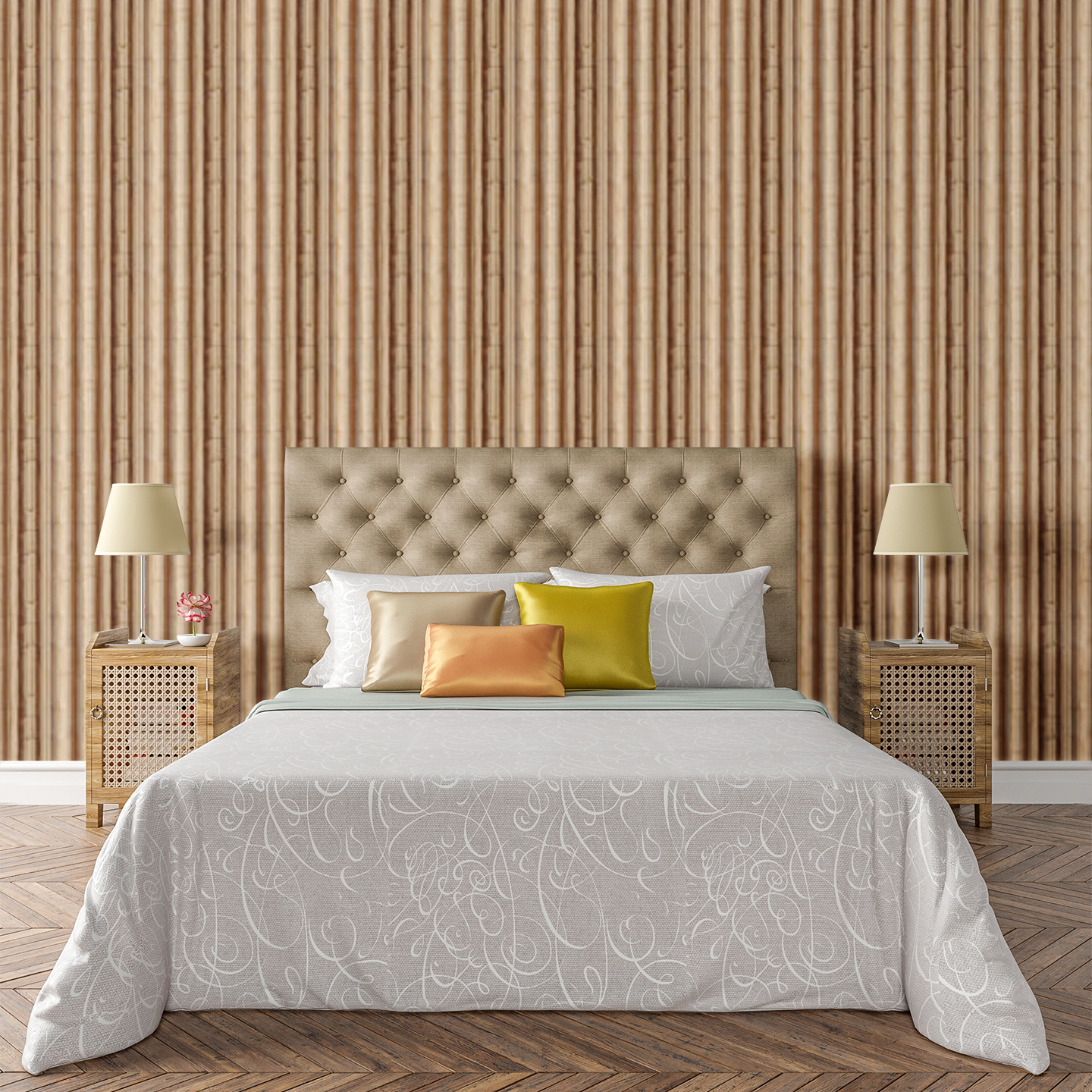 Fluted Corinthia Wallpaper