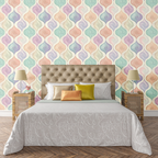 Abstract Shell Curves Wallpaper