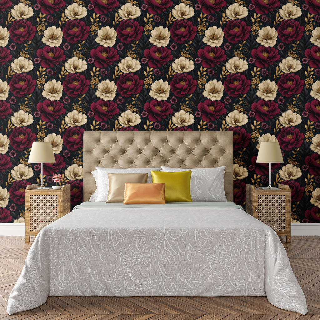 Eclipse Floral Wallpaper
