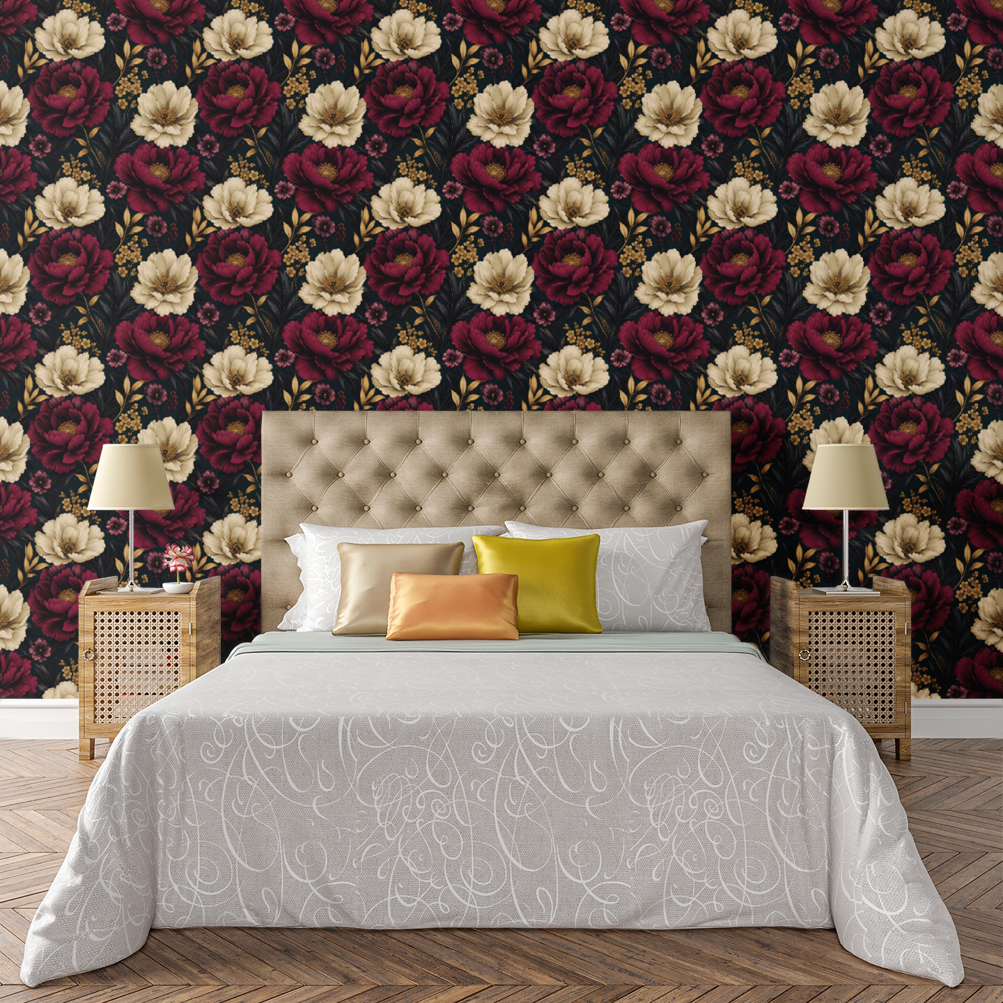 Eclipse Floral Wallpaper