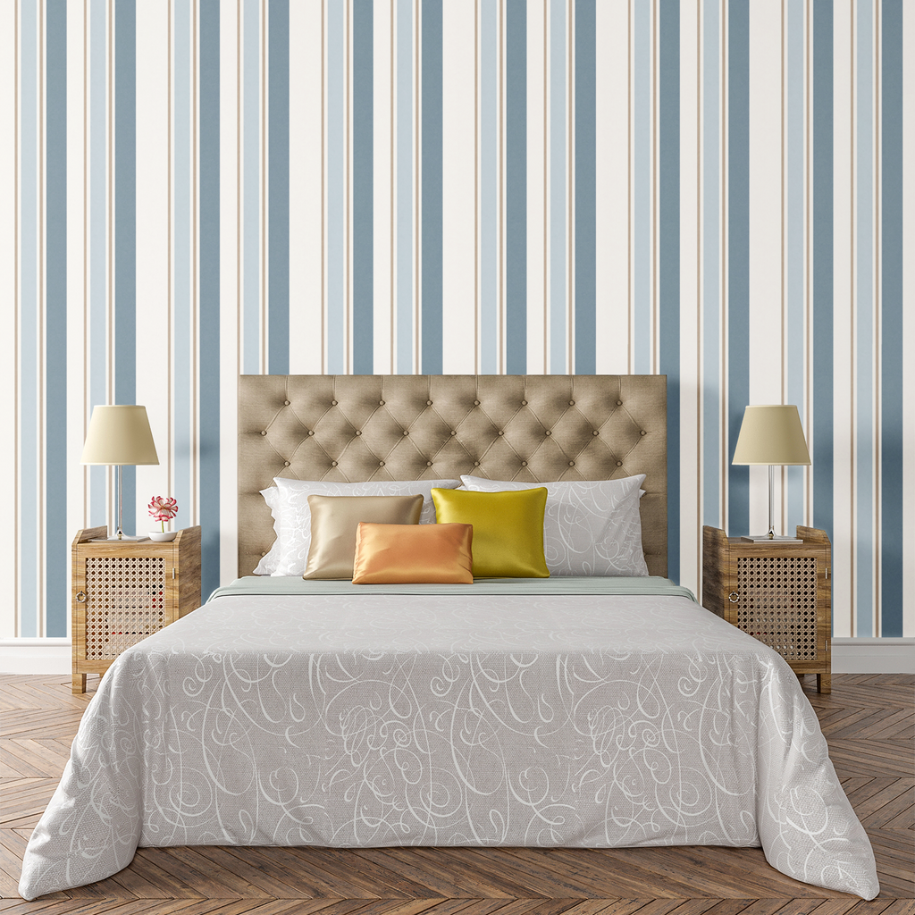 Palm Beach Cabana Stripe Wallpaper