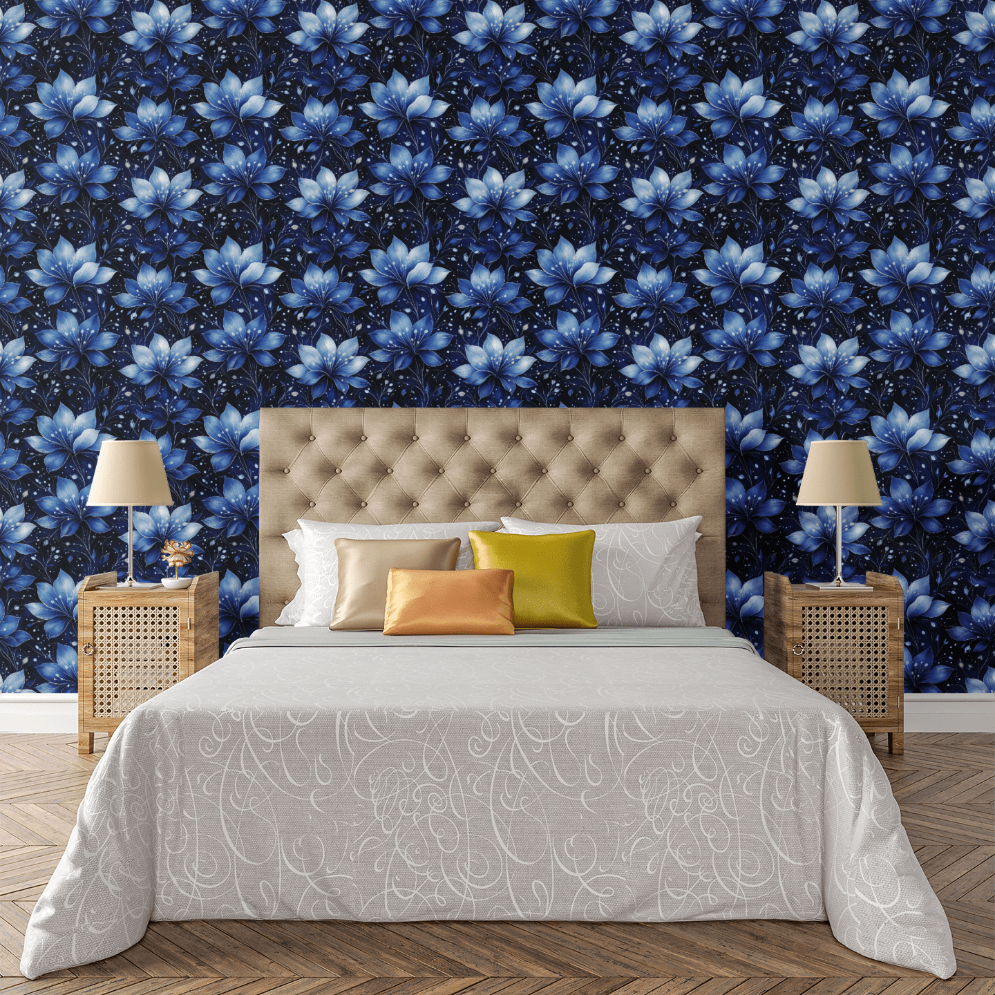 Celestial Azure Wallpaper Peel and Stick Wallpaper | Accent Haus