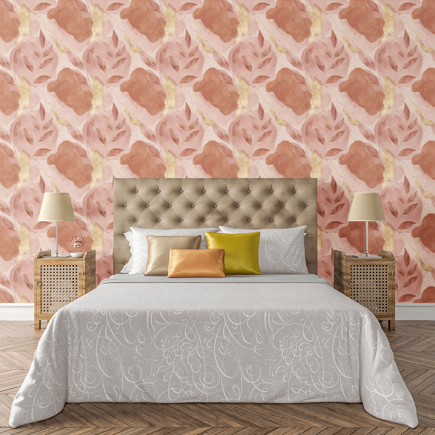 Dusty Rose Clay Wallpaper Peel and Stick Wallpaper | Accent Haus