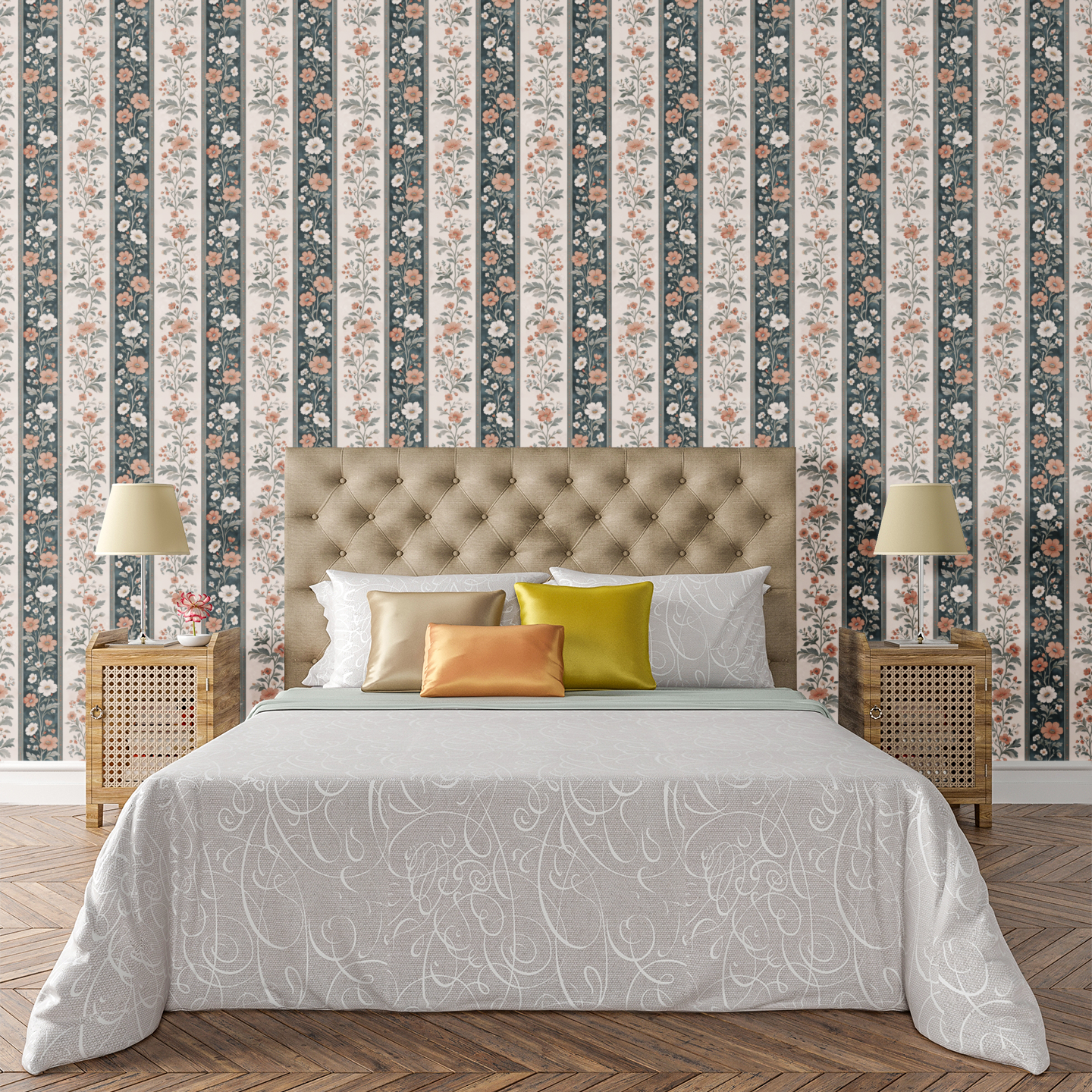 Lush Vine Symphony Wallpaper