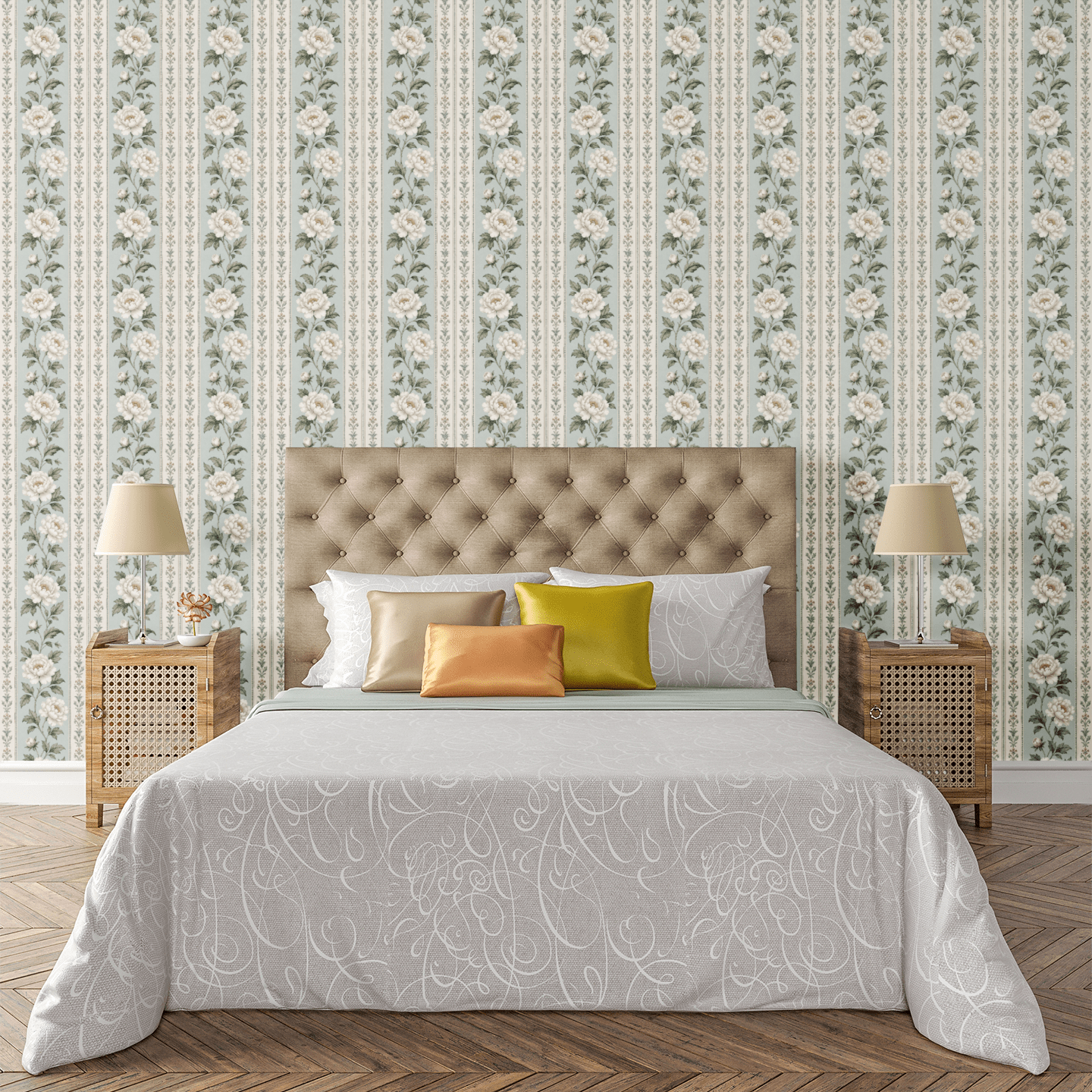 Heritage Stripe Wallpaper Peel and Stick Wallpaper | Accent Haus