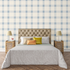 Soft Plaid Neutral Wallpaper