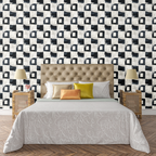 Brushstroke Grid Distortion Wallpaper