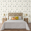 Vintage Paris Sketch Wallpaper