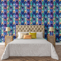 Floating Geometric Butterflies Wallpaper