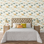 Gilded Stem Lotus Wallpaper