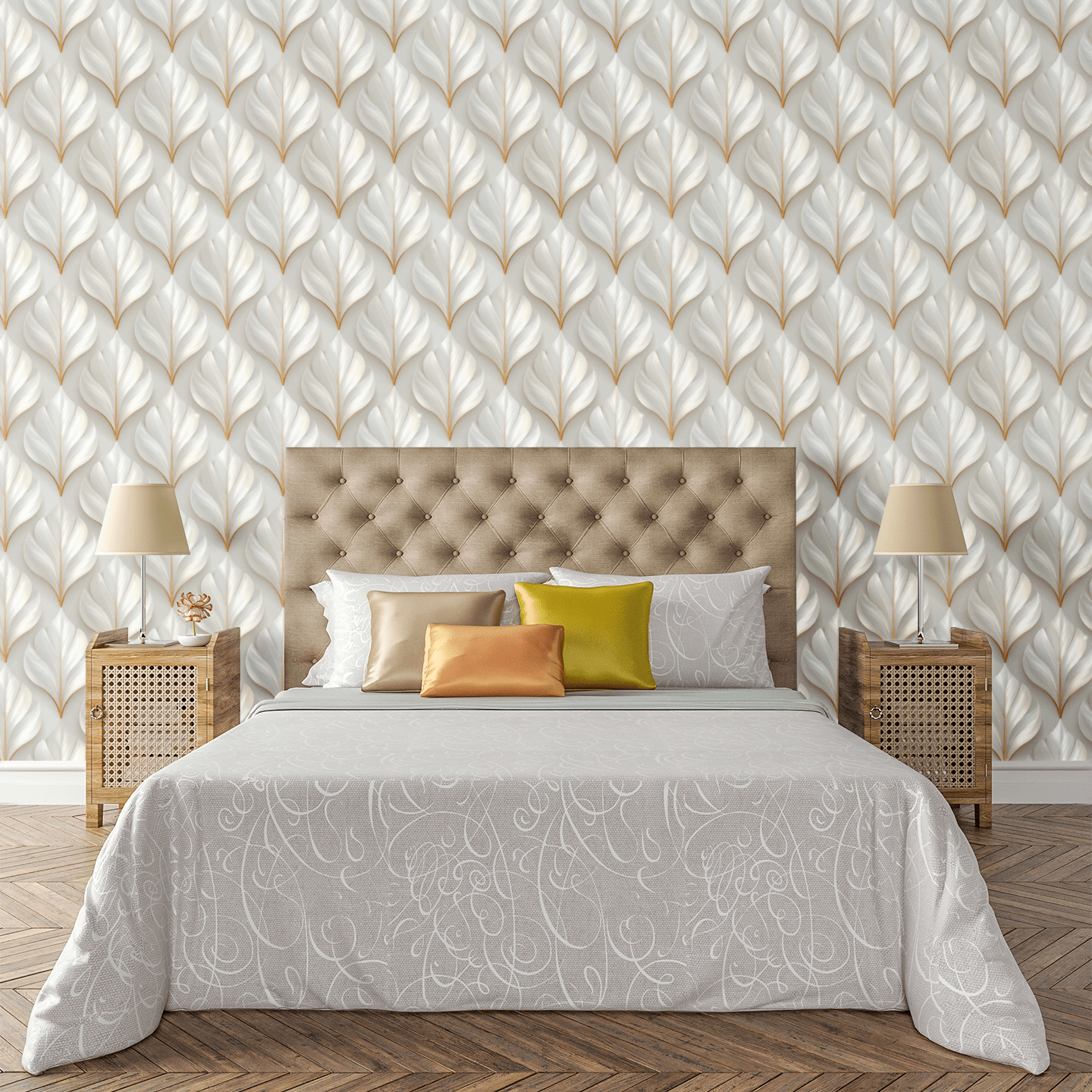 Imperial Silk Garden Wallpaper Peel and Stick Wallpaper | Accent Haus