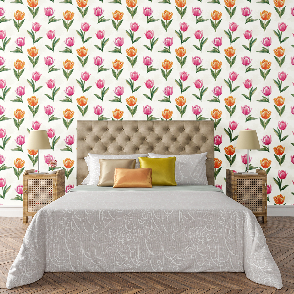 Tulip Lane Bloom Wallpaper