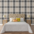 Modern Manor Plaid Wallpaper