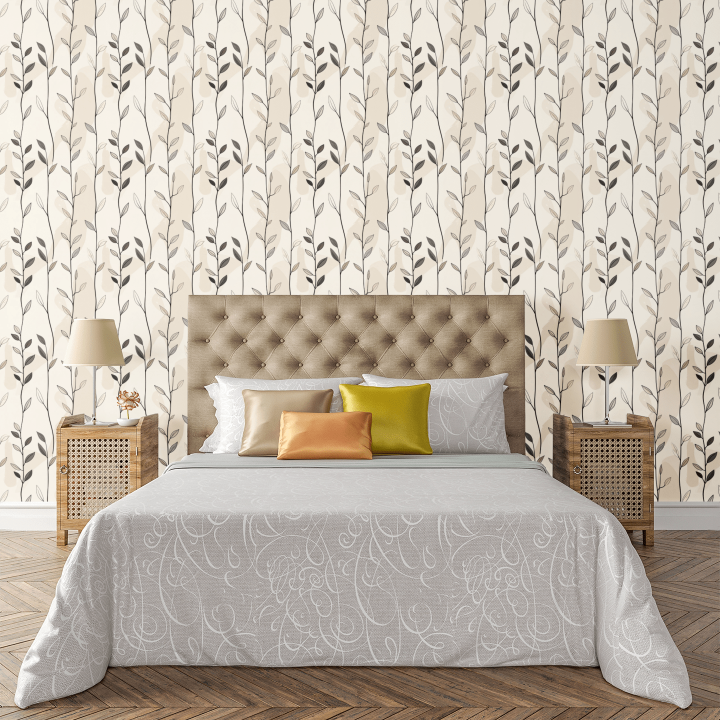 Breathing Vine Columns Wallpaper Peel and Stick Wallpaper | Accent Haus