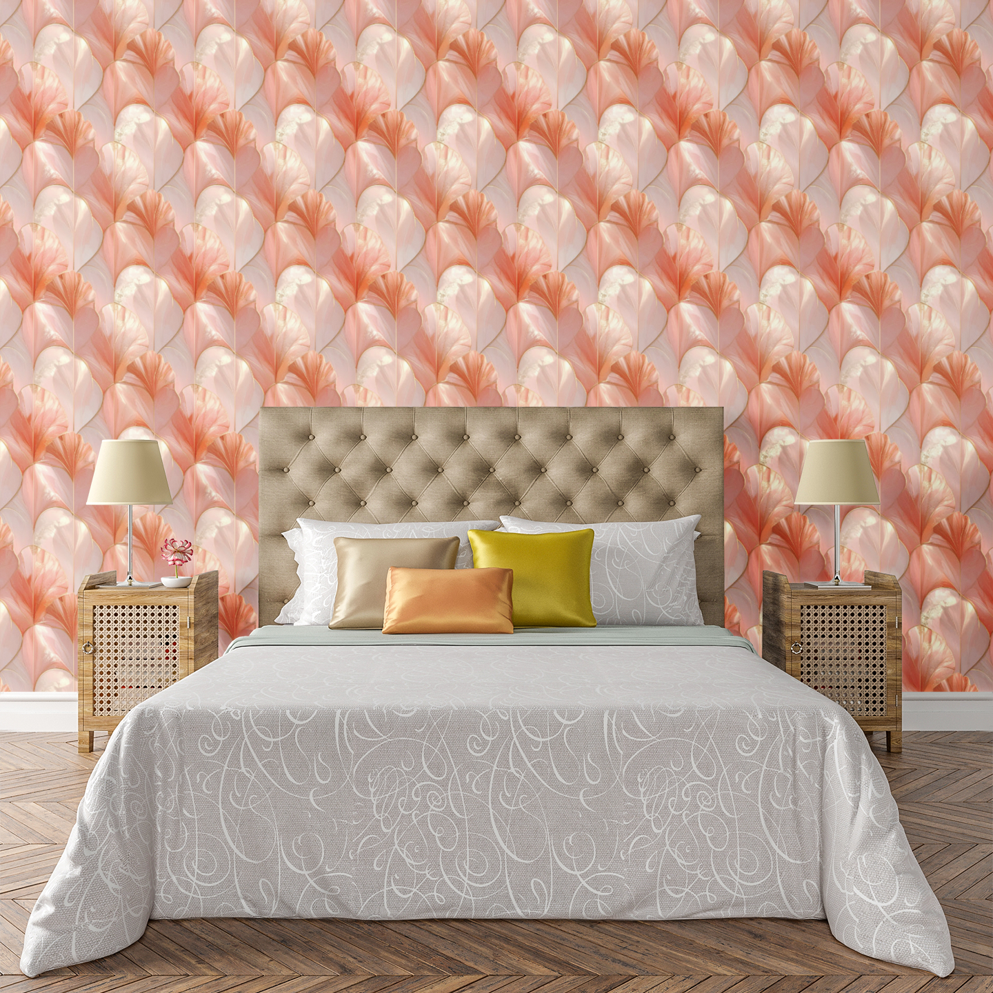 Abstract Coral Veins Wallpaper