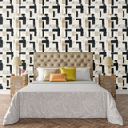 Woven Grid Rhythm Wallpaper