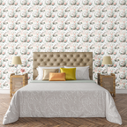 Whimsical Cats Garden Wallpaper