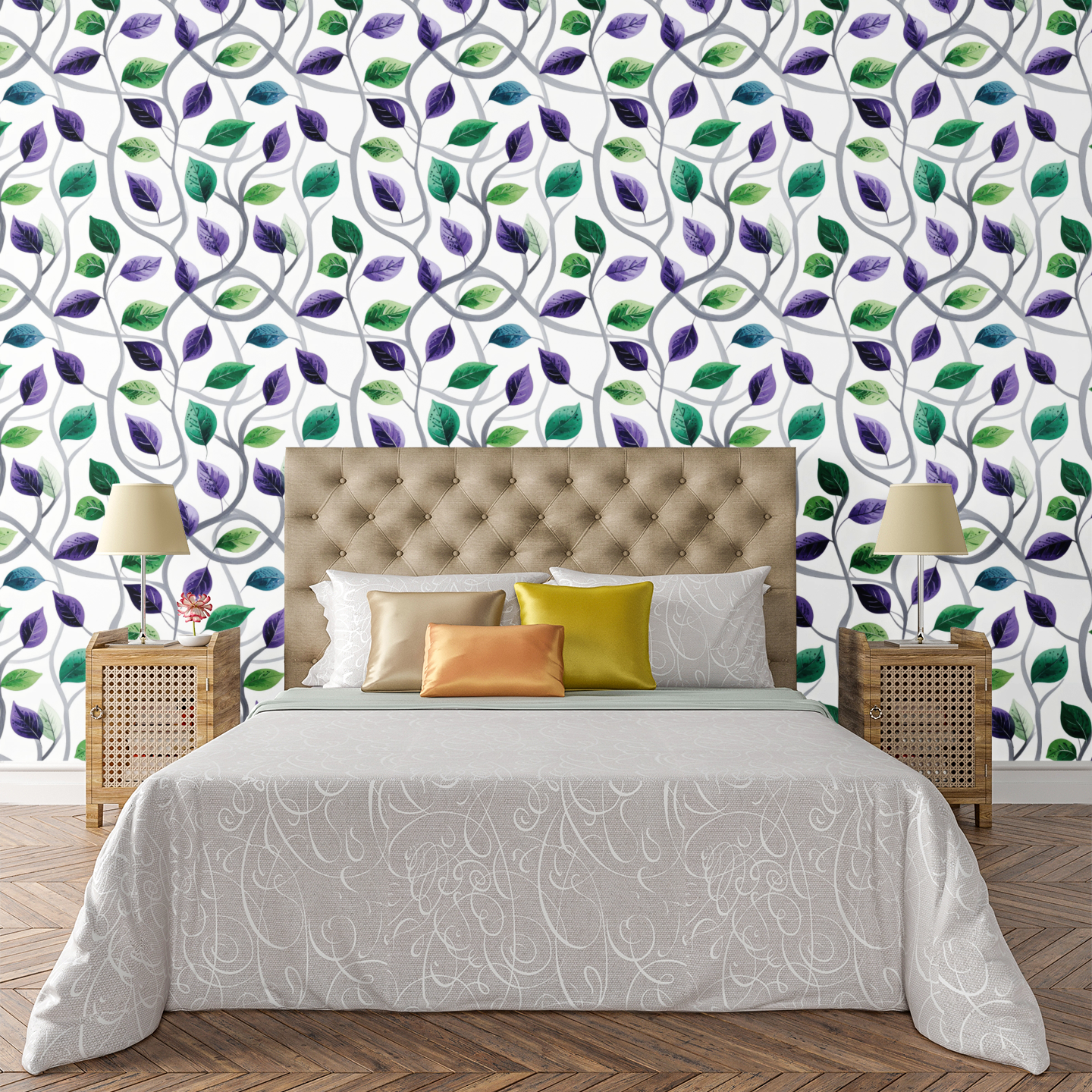 Vine Wave Continuum Wallpaper