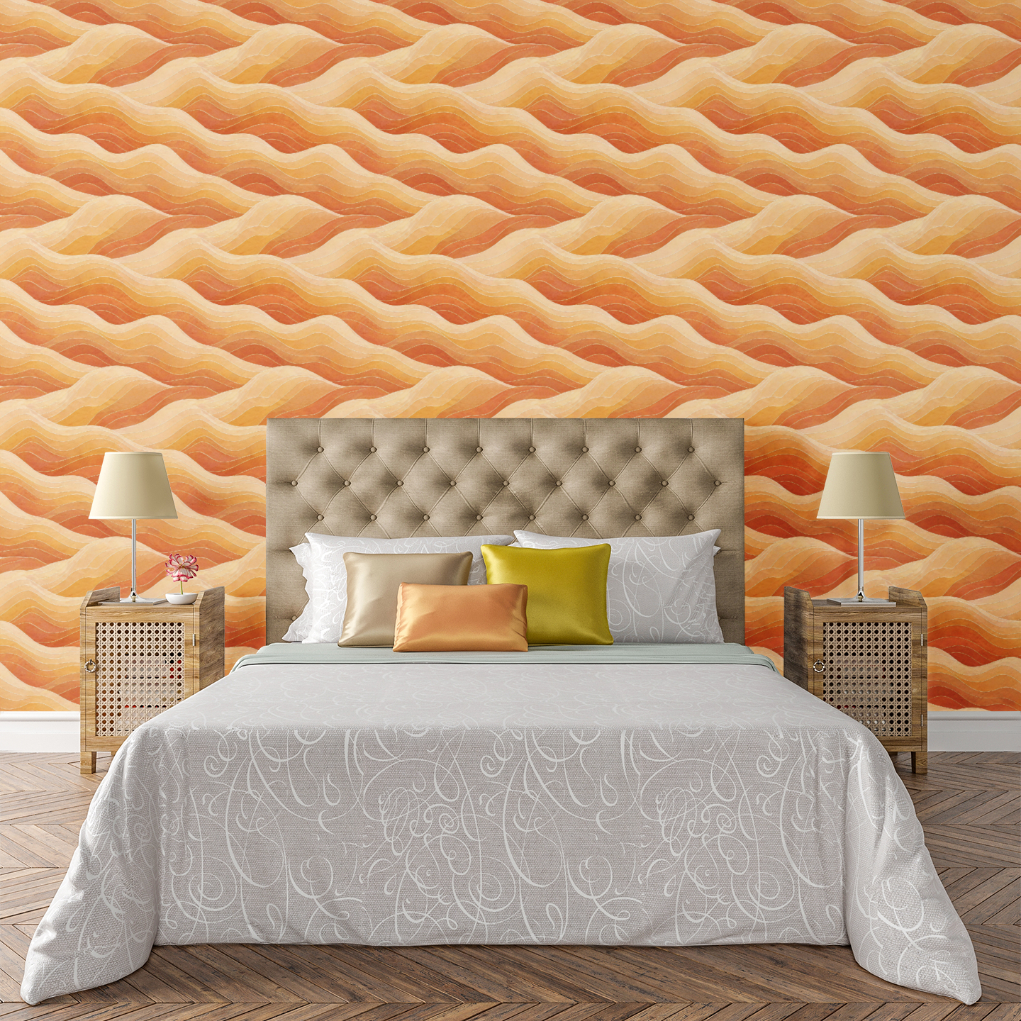 Modern Desert Lines Wallpaper