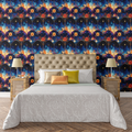 Blended Celestial Flowers Wallpaper