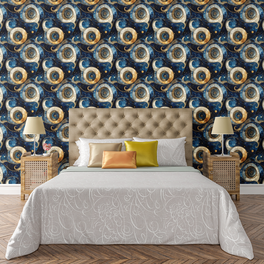 Paisley Constellation Grid Wallpaper